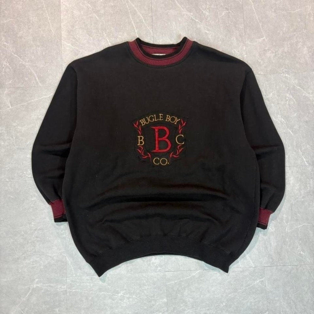 1990's Bugle boy red and black crewneck